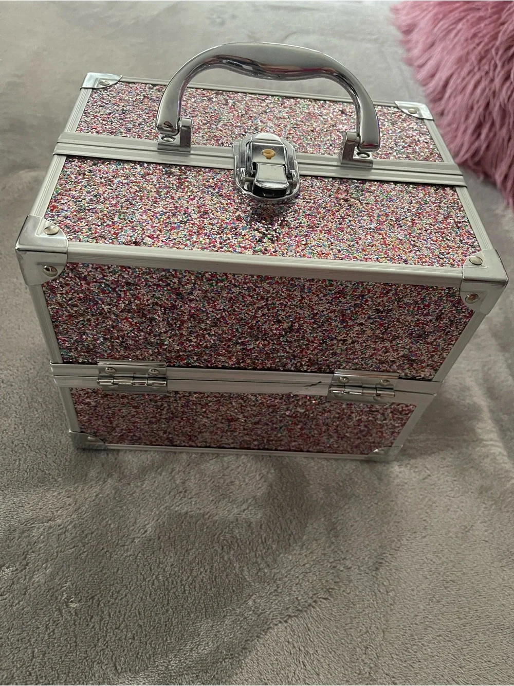 Caboodles Sparkle Multi-Color Makeup Train Case